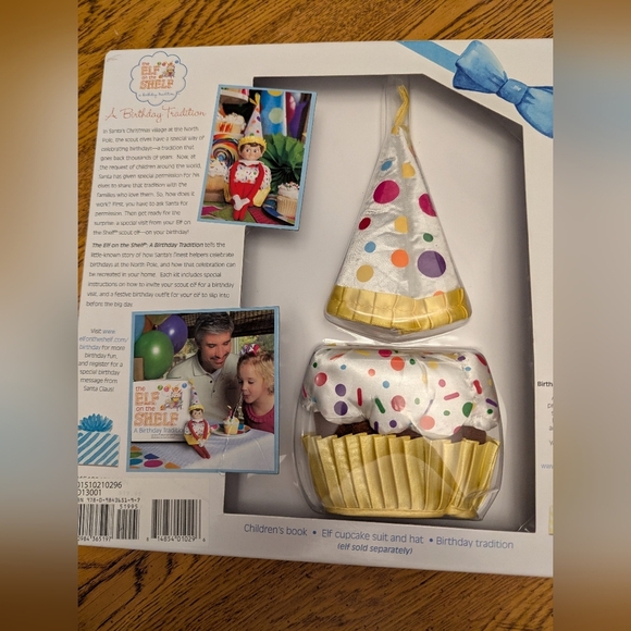 Elf on the Shelf A Birthday Tradition Book, Costume and girl Elf on a shelf - Picture 10 of 13